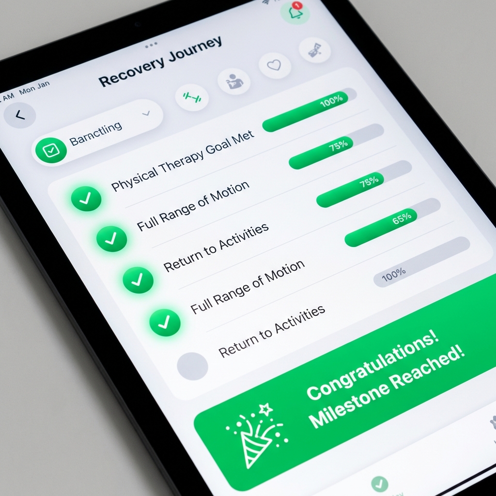 recovery milestone checklist